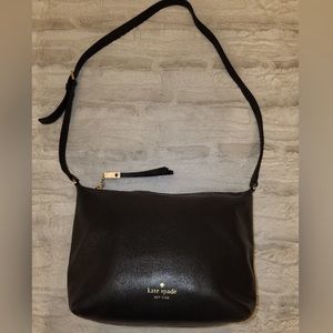 Kate Spade Grey Street Black Pebbled Leather Cross Body Bag